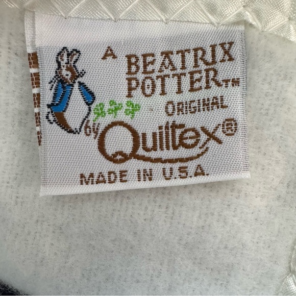 Vintage Quiltex Beatrix Potter Peter Rabbit Blanket - Picture 4 of 5